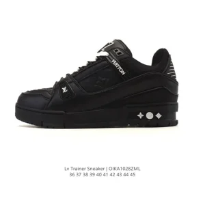 Louis Vuitton Trainer Sneaker Low Top Leather Platform Shoes for Men and Women