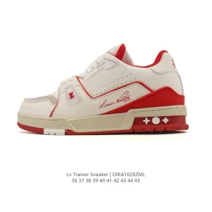 Louis Vuitton Trainer Sneaker Low Top Leather Fashion Sneakers for Men and Women