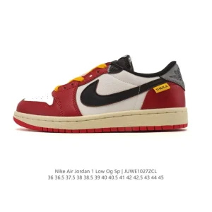 Jordan AJ1 Low Retro Basketball Shoes with Air Cushion