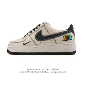 Nike Air Force 1 Low 07 Leather White Sneakers for Men and Women