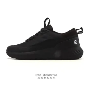 ECCO Men's Leather Lifestyle Shoes Breathable Lightweight Casual Sneakers