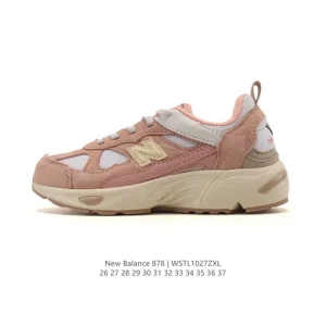 New Balance 878 Kids Shoes Grey Retro Urban Walking Sneakers