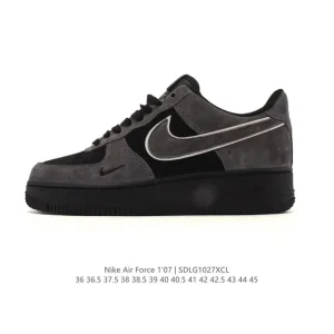 Nike Air Force 1 Low 07 White Leather Sneakers for Men and Women