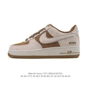 Nike Air Force 1 07 Low White Leather Sneakers for Men and Women