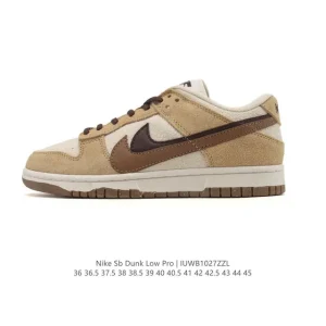 Nike SB Dunk Low Pro Men's Women's Skateboarding Shoes Vintage Leather CU1726