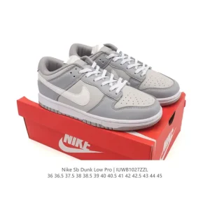 Nike SB Dunk Low Pro Cu1726 Vintage Leather Skateboarding Shoes for Men and Women