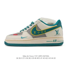Nike Air Force 1 07 Low White Leather Casual Sneakers for Men and Women