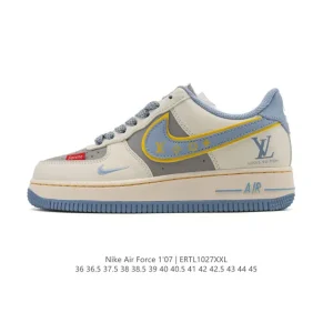 Nike Air Force 1 Low 07 White Leather Casual Sneakers for Men and Women