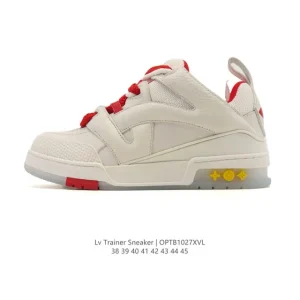 Louis Vuitton Trainer Low Sneaker Men Women Fashion Shoes