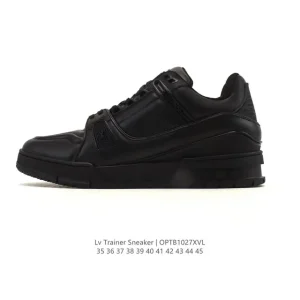 Louis Vuitton Trainer Sneaker Low Premium Leather Fashion Sneakers