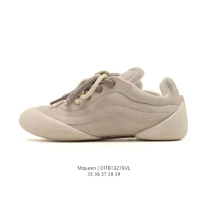 Alexander McQueen Flexion Women's Low-Top Leather Running Sneakers