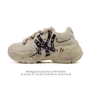 MLB Bigball Chunky New York Yankees 6cm Platform Sneakers for Men and Women