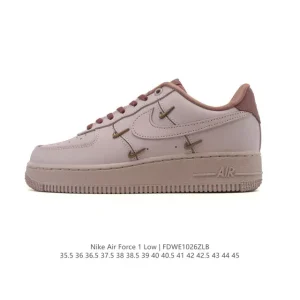 Nike Air Force 1 '07 Low White Leather Casual Sneakers for Men and Women