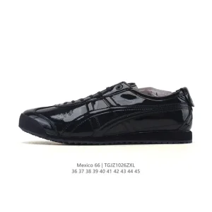 ASICS Onitsuka Tiger Mexico 66 Classic Leather Sneakers for Men and Women