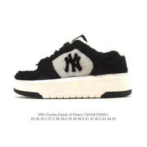 MLB Chunky Liner Basic Unisex Sneakers with Fleece Upper and Reflective Details