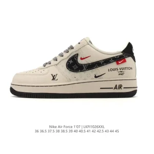Nike Air Force 1 Low 07 White Leather Sneakers for Men and Women