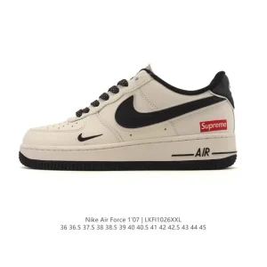 Nike Air Force 1 Low 07 White Leather Casual Sneakers for Men and Women