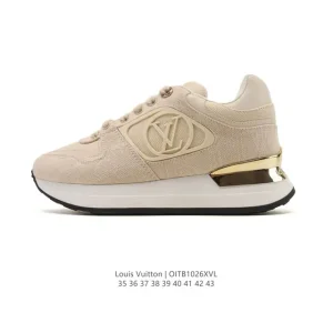 Louis Vuitton Run Away Monogram Denim Leather Sneakers