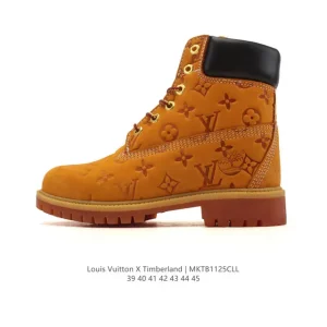 Timberland x Louis Vuitton High-Top Boots with Anti-Odor Insoles
