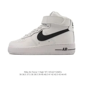 Nike Air Force 1 Mid AF1 Magic Strap Thick Sole Honeycomb Air Cushion