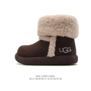 UGG Kids High-Top Snow Boots with Side Zipper and Treadlite Sole