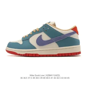 Nike SB Dunk Low Pro Vintage Leather Skateboarding Shoes for Men and Women