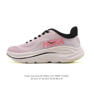 HOKA Clifton 10 Women's Lightweight Running Shoes with Cushioning
