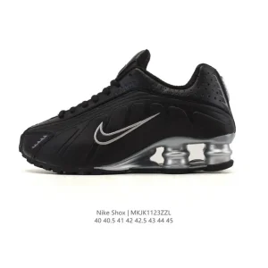 Nike Shox R4 Metallic Cushioning Running Shoes
