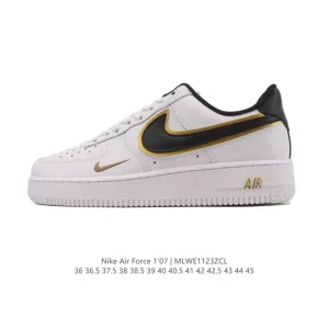 Nike Air Force 1 '07 Low White Leather Sneakers for Men and Women