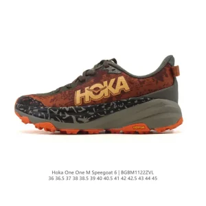 HOKA Speedgoat 6 Men Women Trail Running Shoes Vibram Megagrip Cmeva Cushioning