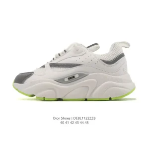 Dior B30 Low-Top Retro Runner Sneakers with Thick Sole