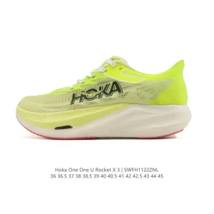 Hoka One One Rocket X 3 Carbon Plate Running Shoes for Men and Women