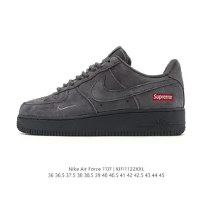 Nike Air Force 1 Low 07 White Leather Sneakers for Men and Women