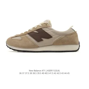 New Balance 471 Vintage Retro Classic Leather Shoes 2025