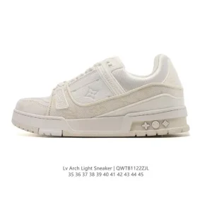 Louis Vuitton Trainer Sneaker Low Platform Leather Shoes Men Women