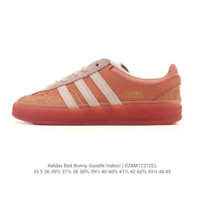 Adidas Bad Bunny Gazelle Indoor White Leather Sneakers