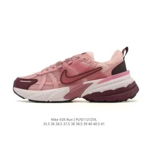 Nike V2K Run Retro Running Shoe with TPU Stability and Dual-Layer MD Foam