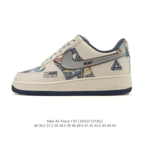Nike Air Force 1 07 Low 2025 New Release White Leather Sneakers with Air Cushion