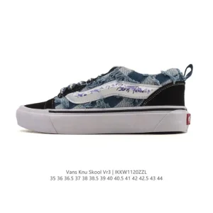 Vans Knu Skool VR3 LX Leather Chunky Sneakers Vintage Skate Shoes