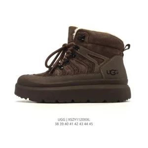UGG Men's Retro High-Top Boots with Shearling Lining and Thick Sole
