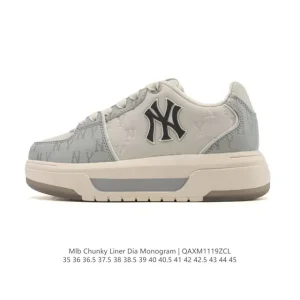MLB Chunky Liner Mid Retro Streetwear Chunky Sneakers for Men and Women