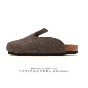 Birkenstock Boston Suede Shearling Slippers for Men and Women
