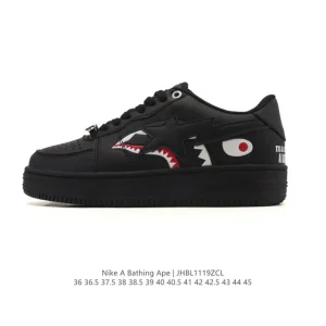 Bape x Nike Air Force 1 Low Camo Sneaker with Air Sole Cushioning