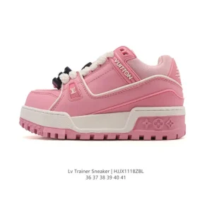 Louis Vuitton Trainer Low Sneaker Women Fashion Thick Sole Platform Shoes