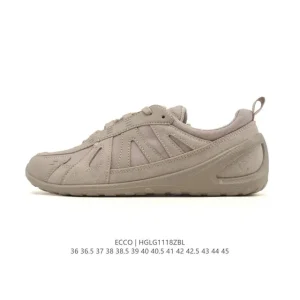 ECCO Men's Women's Outdoor Leisure Shoes Breathable Lightweight Lace-Up Sneakers