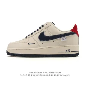 Nike Air Force 1 Low 07 White Leather Sneakers Men Women Shoes