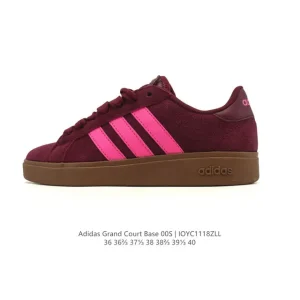 Adidas Neo Grand Court Lazy Egg Collaboration White Low-Top Sneakers for Women
