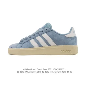 Adidas Neo Grand Court Lazy Egg Collaboration White Sneakers for Men and Women