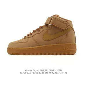 Nike Air Force 1 Low 07 Low Top Sneakers White Leather Shoes