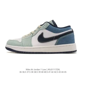 Air Jordan 1 Low Retro Classic Leather Basketball Shoes